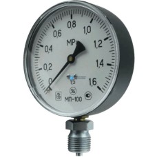 Манометр радиальный диаметр 100мм 0-600 кгс/см2 (0-60,0 МПа) М20х1,5 МП-100 Завод теплотехнических приборов