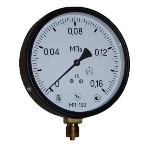 Манометр радиальный диаметр 160мм 0-6 кгс/см2 (0-0,6 МПа) М20х1,5 МП-160 Завод теплотехнических приборов в Челябинске
