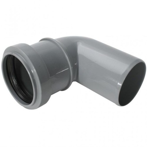 Отвод НПВХ (ПВХ) с раструбом Дн 110 87гр серый безнапорный в/к ТУ 6-49-33-92 Агригазполимер в Челябинске