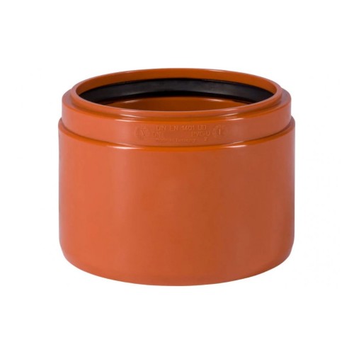 Переход НПВХ (ПВХ) Дн 125 коричневый безнапорный на раструб керамической трубы Ostendorf KGUSM в Челябинске
