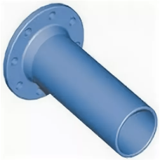 Патрубок фланец-гладкий конец ПФГ Ду-100 (L=500) ВЧШГ с ЦПП цинк+AL ГОСТ ISO 2531-2012