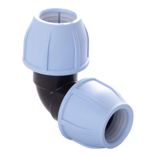 Отвод ПЭ компрессионный Дн 20 90гр Ру-16 VALFEX в Челябинске