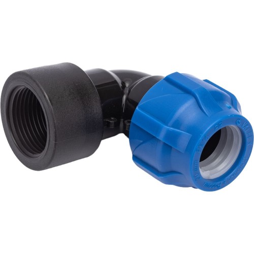 Отвод ПЭ компрессионный Дн 40-1 1/4" 90гр Ру-16 ВР (ВН) RTP (РосТурПласт) в Челябинске