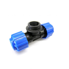 Тройник ПЭ компрессионный НР Дн 32-1"-32 Ру-12,5 Джилекс