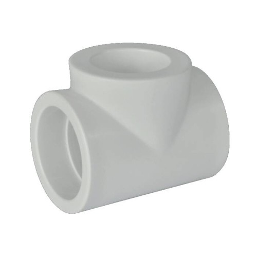 Тройник PP-R редукционный Дн 75-40-75 белый Pro Aqua в Челябинске