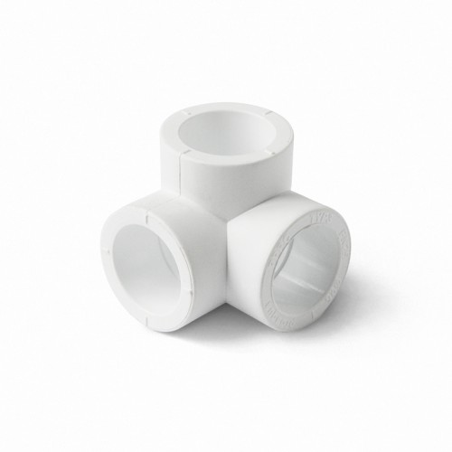 Тройник двухплоскостной PP-R Дн 25 белый Pro Aqua в Челябинске