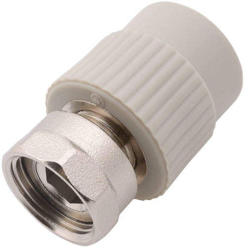 Переход PP-R серый с накидной гайкой Дн 25-1" Wavin Ekoplastik в Челябинске