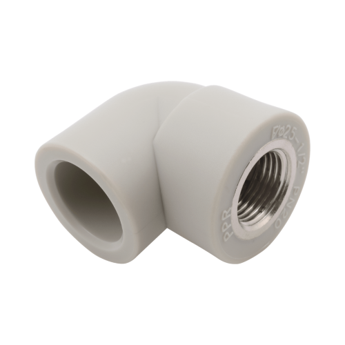 Угольник PP-R комбинированный серый ВР (ВН) Дн 25-1/2" 90 гр Wavin Ekoplastik в Челябинске