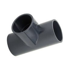 Тройник ПВХ клеевой Дн 25 90гр Ру-10 серый напорный Aquaviva