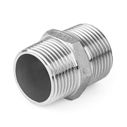 Ниппель нержавеющий НР AISI 304 10 мм 3/8"