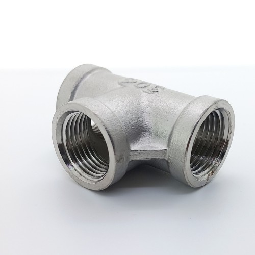 Тройник нержавеющий муфтовый резьбовой соединительный ВР (ВН) AISI 304 32 мм 1 1/4"