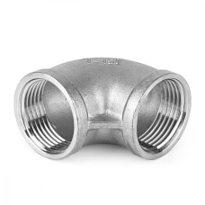 Отвод нержавеющий резьбовой ВР (ВН) Ру 16 AISI 316 6 мм 1/8"