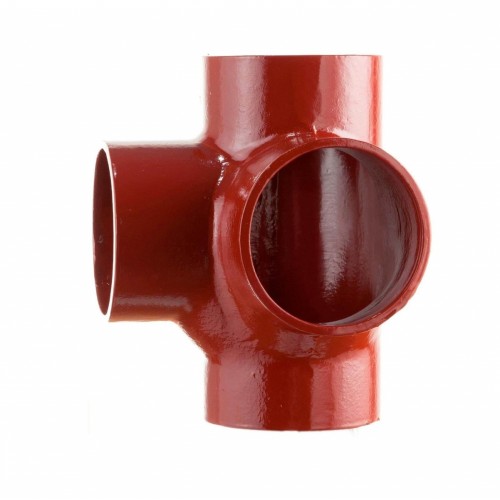 Крестовина двухплоскостная чугунная SML Ду 125-100-100 88гр безраструбная Китай в Челябинске