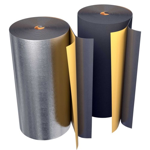 Рулон из вспененного полиэтилена 5/1,0-20 (Т<95°C) самоклеящийся чёрный Energoflex BLACK STAR DUCT в Челябинске