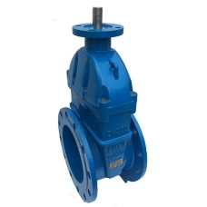 Задвижка клиновая чугунная фланцевая с обрезиненным клином и невыдвижным шпинделем AVK 06/30 AVK 65х170 мм