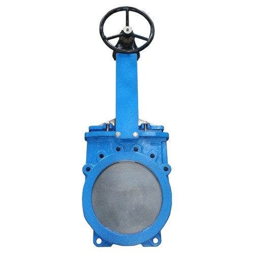 Задвижка шиберная двусторонняя с невыдвижным штоком Ду-500 Ру-10 с редуктором под электропривод ISO2 F14 (Т<110°С) Benarmo в Челябинске