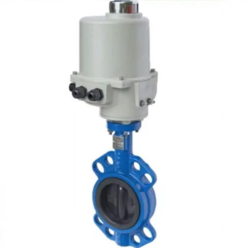 Затвор с чугунным диском и электроприводом межфланцевый 1,6 МПа EPDM ЗПФ GG25 ЛАЗ 80х45 мм в Челябинске