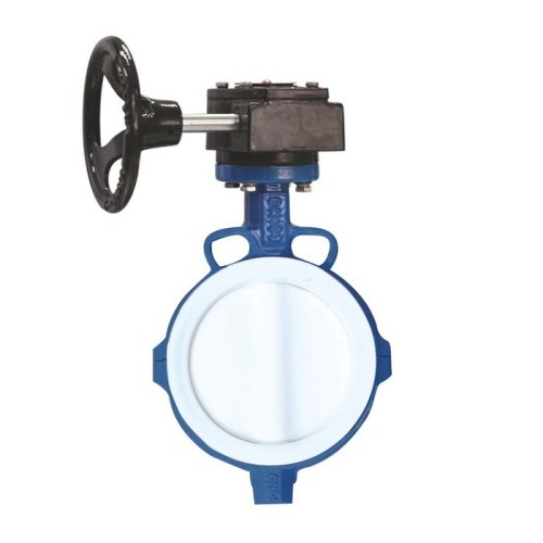 Затвор с чугунным диском и редуктором межфланцевый 2,5 МПа EPDM VP4458 Tecofi 200 мм в Челябинске