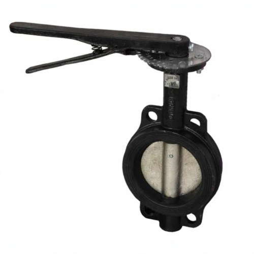 Затвор ручной с чугунным диском и рукояткой межфланцевый 1,6 МПа EPDM ЗДМ GG25 Ридан 100 мм в Челябинске