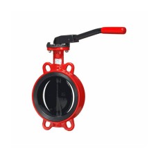 Затвор ручной с чугунным диском и рукояткой межфланцевый 1,6 МПа EPDM Rushwork 200 GG25 Rushwork 50 мм