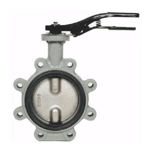 Затвор ручной с чугунным диском и рукояткой межфланцевый 1,6 МПа EPDM R59FL Giacomini 200 мм в Челябинске