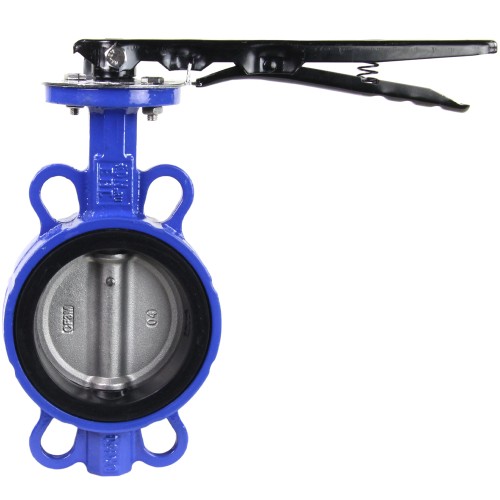 Затвор ручной с чугунным диском и рукояткой межфланцевый 1,6 МПа EPDM 32ч1р СЧ20 ЛМЗ 50х43 мм в Челябинске